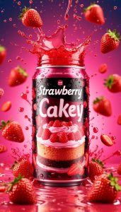 Strawberry Energy Drink in Aluminum Can – Refreshing Boost